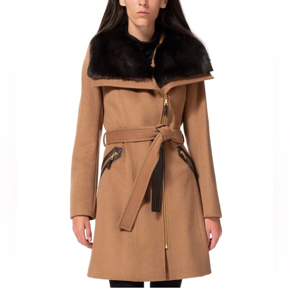 Faux fur coat size 0 beige - Picture 10 of 10